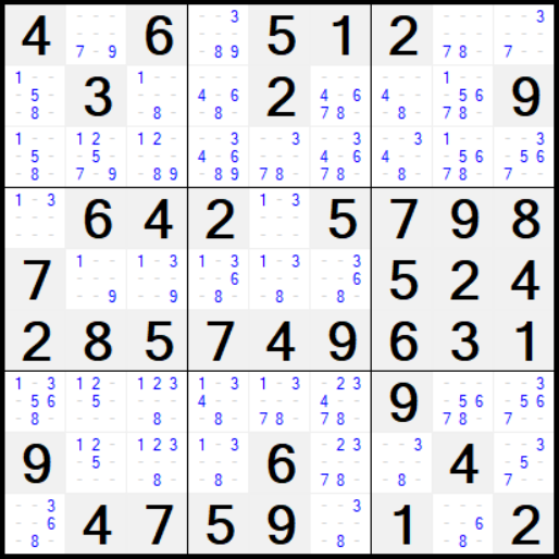 Algorithm: Candidates Row,Column,Block