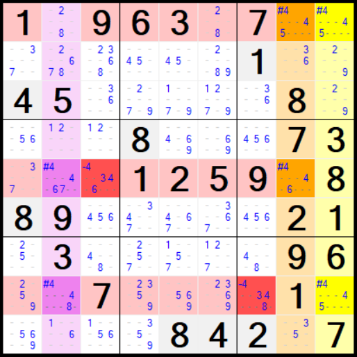 Algorithm: SwordFish -Columns, Clear Rows (3 lines)