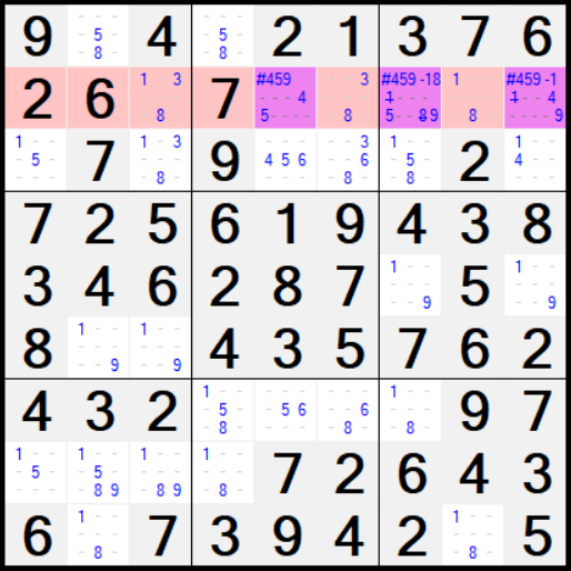 Algorithm: Triples Hidden In Row
