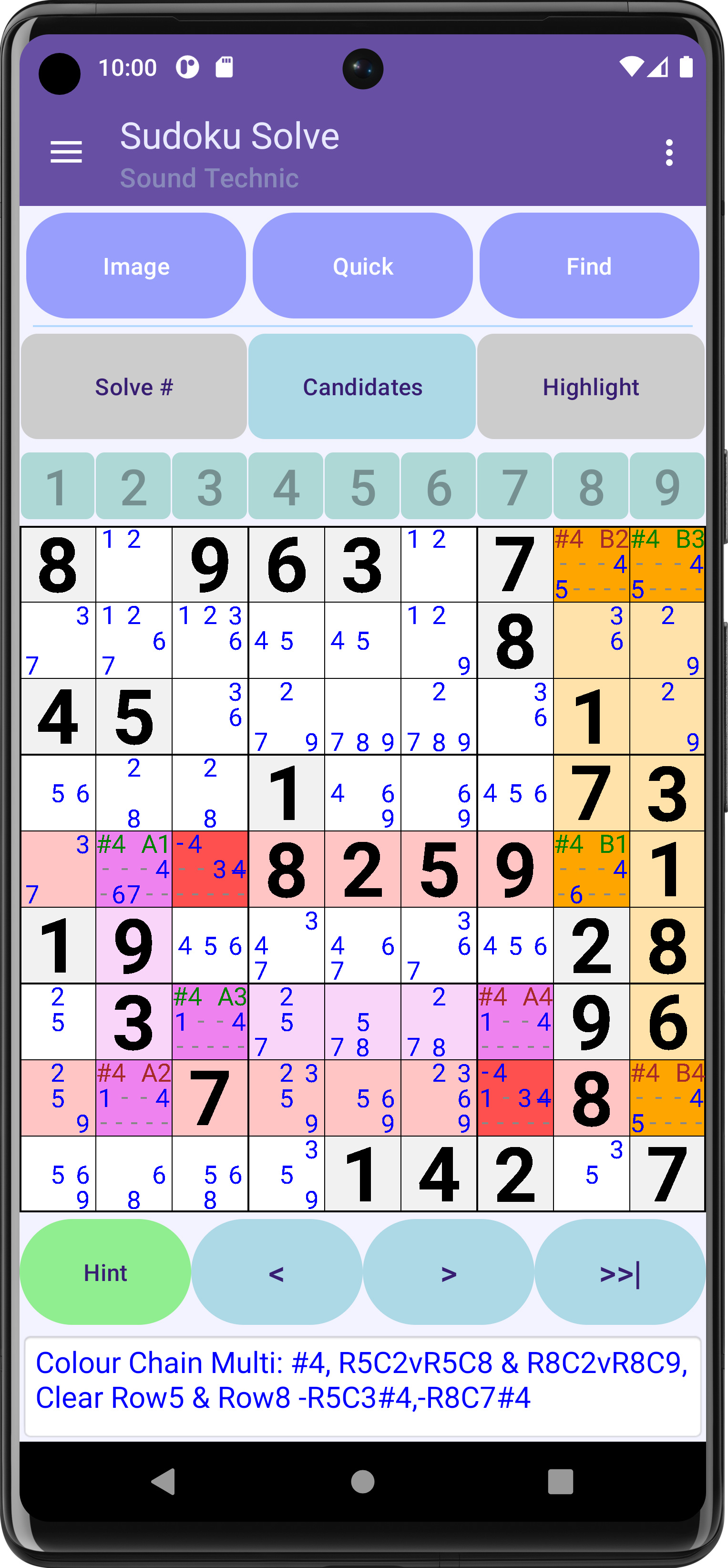 Algorithm: Colour Chains Multi