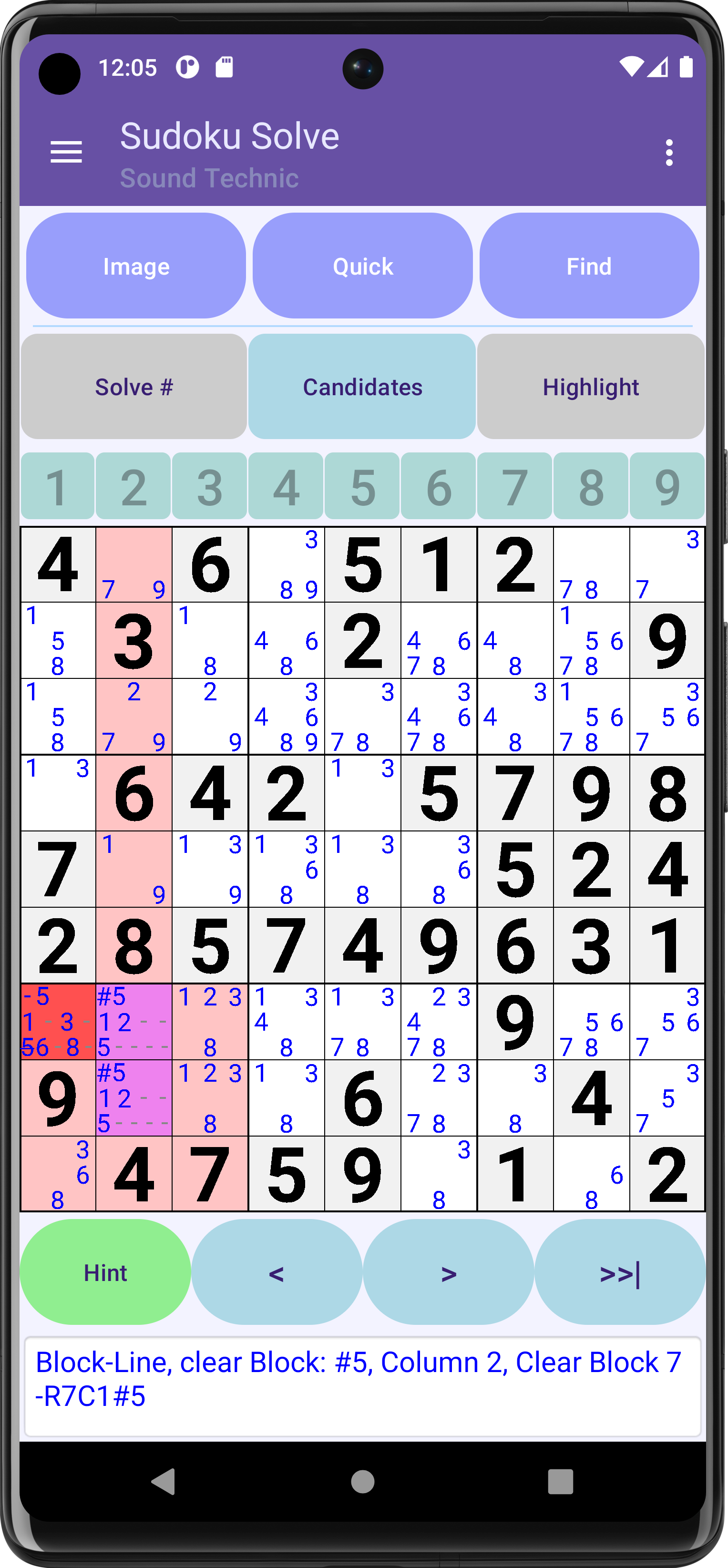 Algorithm: Line Block -Clear Block