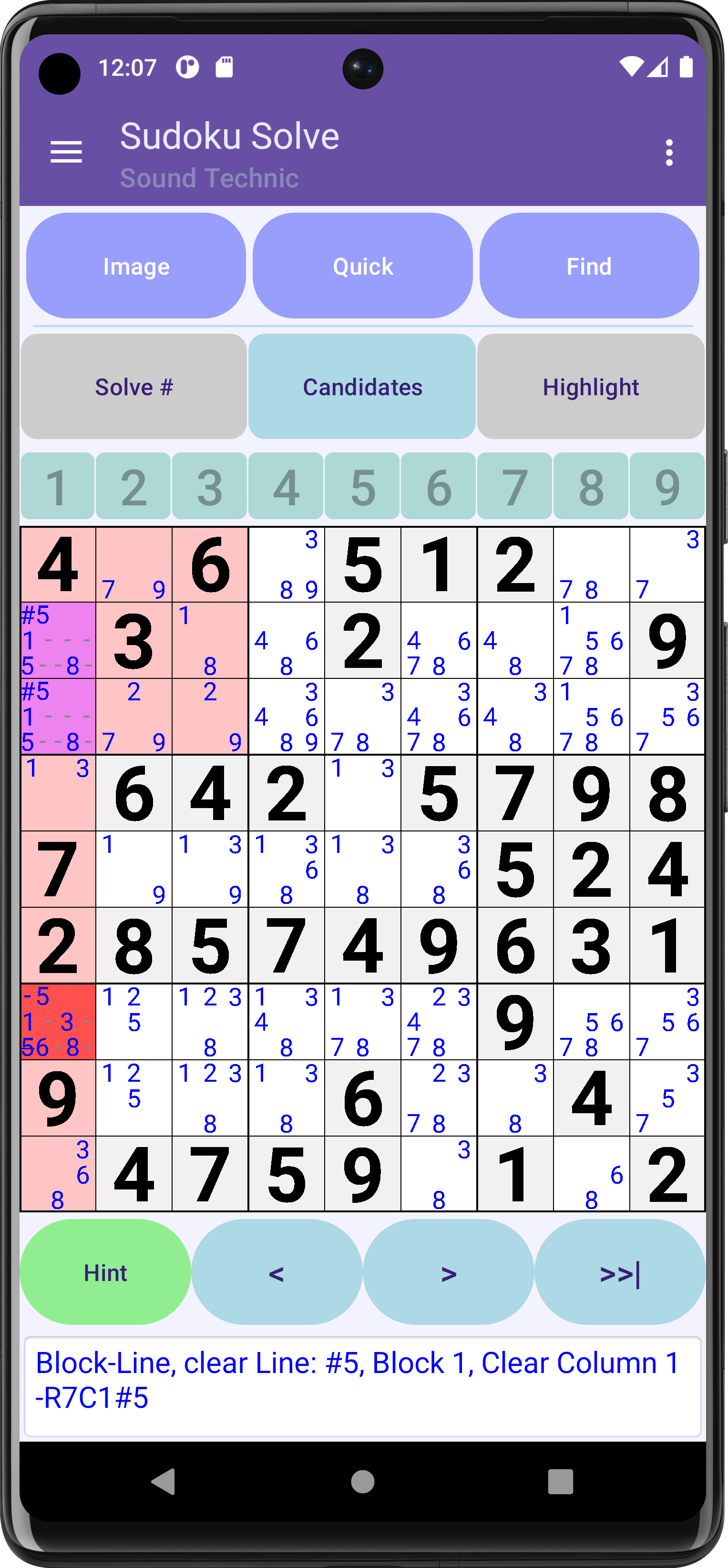 Algorithm: Line Block -Clear Line