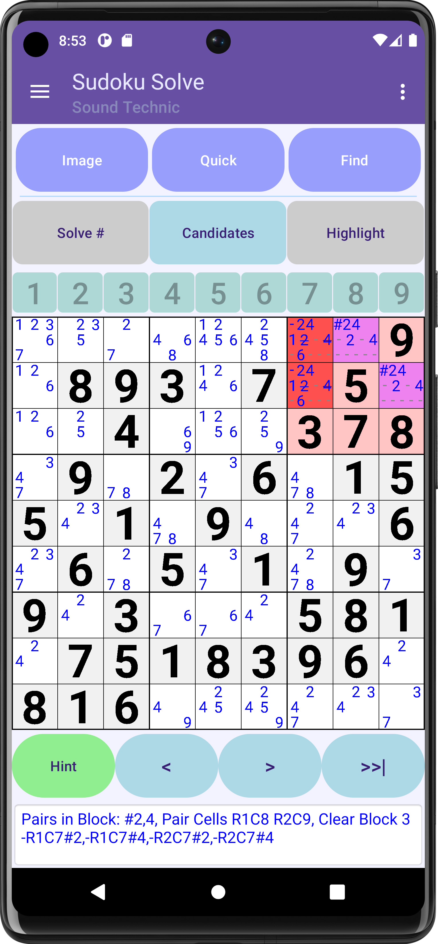 Algorithm: Pairs In Block