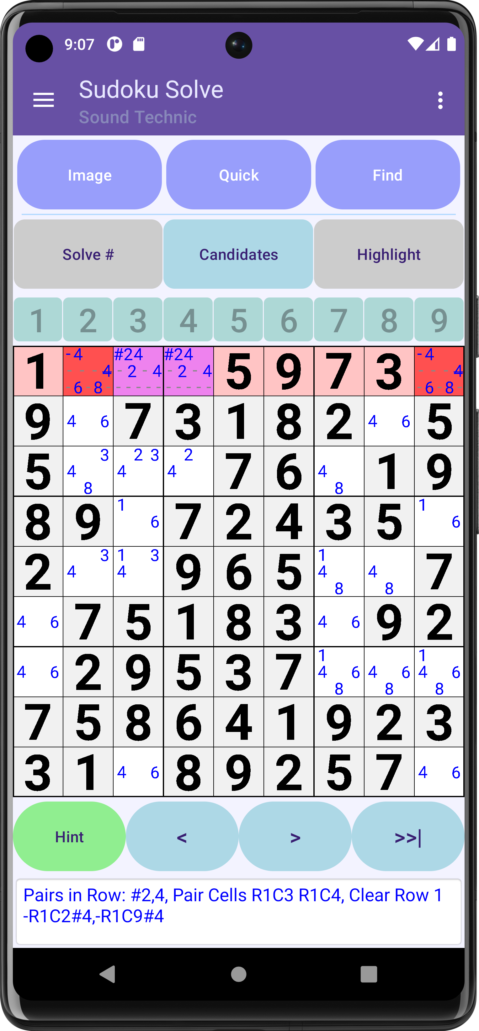 Algorithm: Pairs In Row